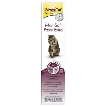 Malt-soft Gimcat Extra Паста для виведення шерсті та поліпшення моторики шлунка 20 г