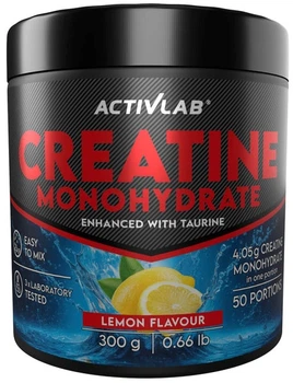 Креатин моногідрат ActivLab Creatine Monohydrate 300 г порошок Лимон (5907368800547)