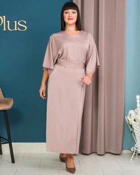 Плаття Alenka Plus 1107-2, 56, мокко