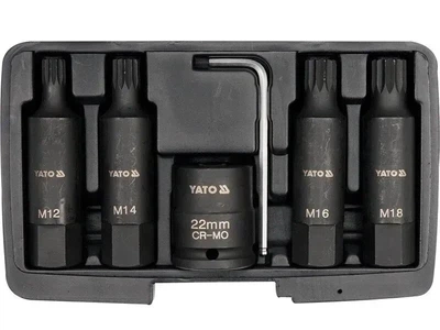 Набір ударних біт YATO SPLINE M12-M22 3/4 6 шт YT-1157