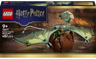 Конструктор LEGO Норберт: малюк-дракон Геґріда 482 деталей (76477)