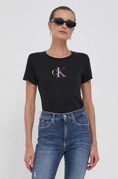 Футболка жіноча Calvin Klein бавовняна чорна L 4240