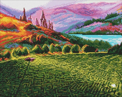 Набор алмазной мозаики Ideyka WB Harry Potter: Лабиринты 40х50 см (AMO20359)