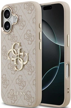 Чохол Guess 4G Big 4G Classic Logo для iPhone 17 рожево-золотий (GUE004752)