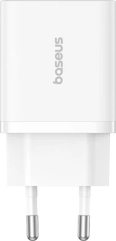 Сетевое зарядное устройство Baseus Cube Fast Charger C+U 30W EU Moon White (P10111404213-00)