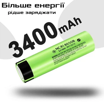 Аккумулятор 18650 LiitoKala Lii-34B NCR18650B 3400mAh 6A Li-Ion плоский контакт
