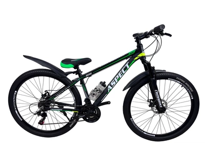 Велосипед CrossBike Aspect 27.5" 15" Чорний-Зелений