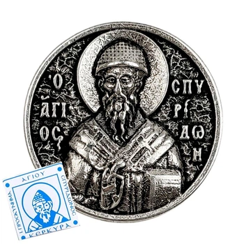 Значок с иконой Святого Спиридона