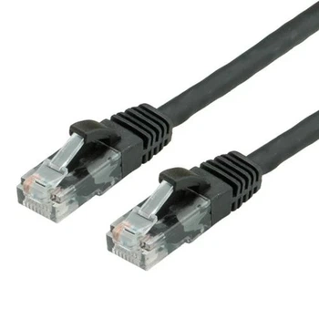 Патч-корд 0.25 м, UTP, Black, Cablexpert, Cat.5e, CCA, PVC (PP12-0.25M/BK)