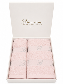 Набір махрових рушників Blumarine Home Collection Spa 40 на 60 см та 60 на 110 см 2 шт світло рожевий
