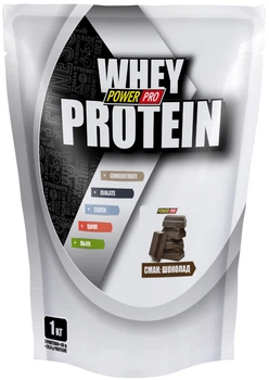 Сироватковий протеїн Power Pro Whey Protein порошок 1000 г Шоколад (4820231513232)