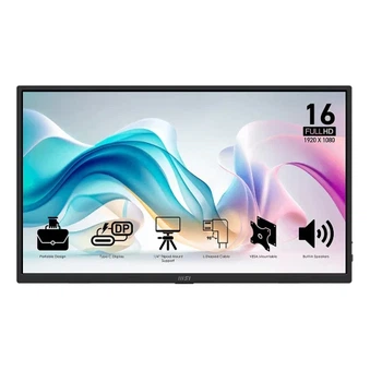 Портативный монитор 15.6'' MSI PRO MP165 E6, Black