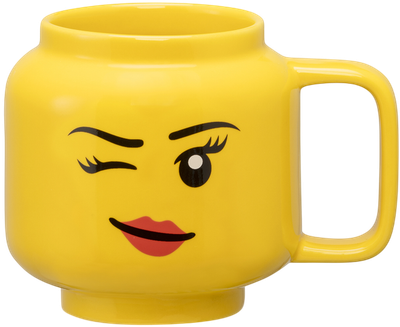 Керамічна кружка LEGO Iconic Winking Girl 255 мл Жовта (5711938247720)