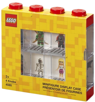 Gablotka LEGO na 8 minifigurek Czerwona (40650001) (5711938023577)