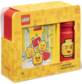 Zestaw lunchowy LEGO Iconic Girl Czerwony (40581725) (5711938030452)