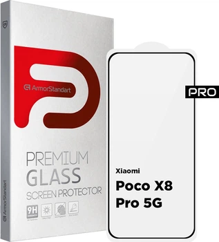 Защитное стекло для смартфона Xiaomi Poco X8 Pro 5G ArmorStandart PRO Glass (ARM90697)