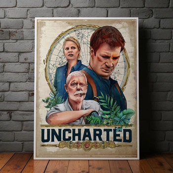 Интерьерная картина Анчартед, Uncharted, декор комнаты геймера, 40×30 см (id2886)