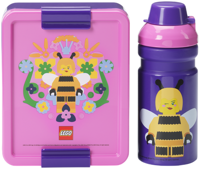 Zestaw lunchowy LEGO Iconic Bee Fioletowy (40580802) (5711938035365)