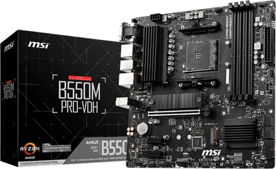 Материнська плата MSI B550M Pro-VDH Socket AM4 (MSI B550M PRO-VDH) Б/В