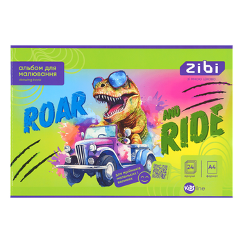 Альбом для малювання 24арк ZB.1424 KIDS Line 100 г/м2, на скобі (12/96) (ZIBI)