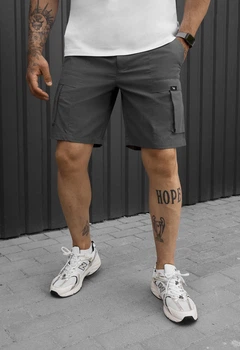 Шорты Мужские Стаф Темно-серые Карго Спортивные Staff Cargo Fot Dark Gray XS (393933)