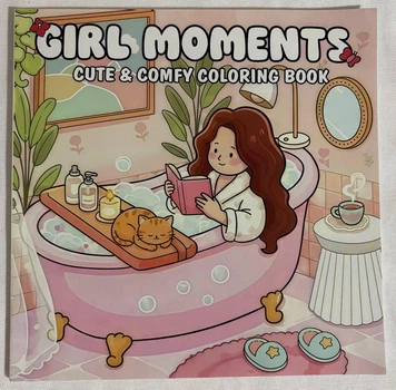 Раскраска антистресс Cute coloring book Girl Moments 24 страницы (5208)