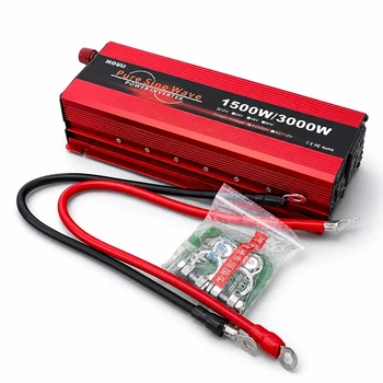 Инвертор HOULI 1500W 12V–220V с чистой синусоидой, пиковая мощность 3000W ( 26407450 )