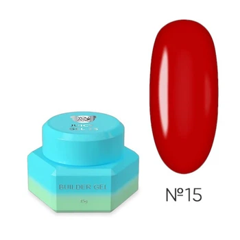 Гель для наращивания YOU ARE CUTE Juicy Gel 15 красный, 15 мл