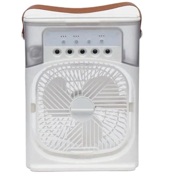 Настольный вентилятор с увлажнителем воздуха Air Cooler Fan с USB и LED подсветкой (2104618501)