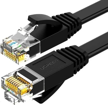 Мережевий кабель Ugreen Cat 6 U/UTP Lan Flat Cable 1 м Black (UGR-50173)