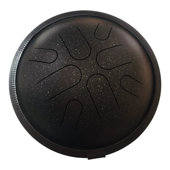 Глюкофон 8 нот 25 см чорна галактика tongue drum