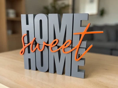 Об'ємний напис для інтер'єру home sweet home. Aivory