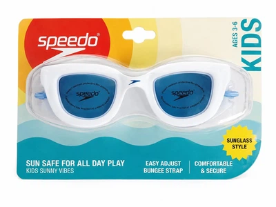 Дитячі окуляри для плавання Speedo Sonic -білі: захист від запотівання, регульований ремінець, вік 3-6 років