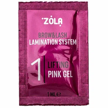 Склад для ламінування у саше 01 ZOLA Lifting Pink Gel ZOLA Color Lab 1 мл/1 шт