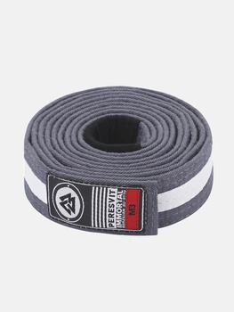 Детский пояс для БЖЖ Kids BJJ Gi Belt Grey White Stripe M0 Цвет Белый (501280-804-M0)