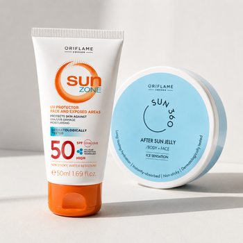 Набір SPF 50 та After Sun Oriflame Sun Zone для обличчя і тіла