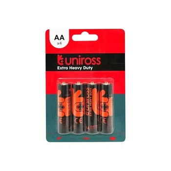 Батарейки солевые Uniross Extra Heavy Duty BP4 AA 4 шт