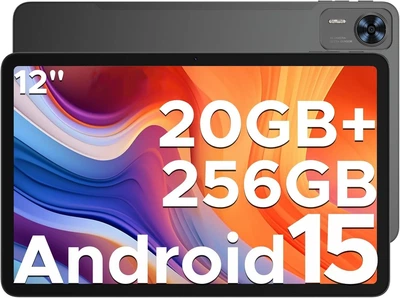 Планшет 12" Full HD DOOGEE T36 8+24/256Gb 4G 2-SIM 8 ядер Android 15 8800 mAh Чорний (102066626) - Уцінка