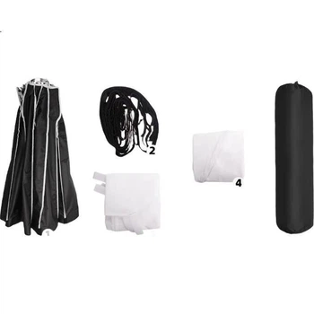 LATZZ Deep Throw Softbox, портативный профессиональный аксессуар для фотостудийного освещения, параболический софтбокс глубокой формы 90 см (с сеткой)
