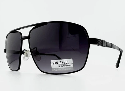 Мужские Cолнцезащитные Очки Van Regel 9816 C1 Черные Градиент