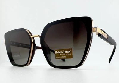 Солнцезащитные Очки KATRIN JONES KJ0887 Col.11-NL08 Polarized с Поляризацией Коричневые с Золотистым