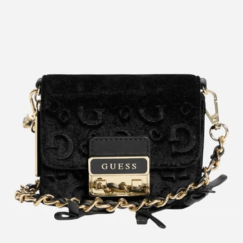 Сумка крос-боді через плече жіноча маленька Guess Elssie Card Case Crossbody 12618116 Чорна (1159861935)