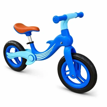 Беговел BALANCE BIKE Dolphin Blue детский с регулируемым сиденьем и EVA колесами