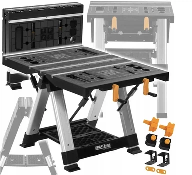 Складаний робочий стіл верстак для столярних і ремонтних робіт Kraft&Dele KD11870