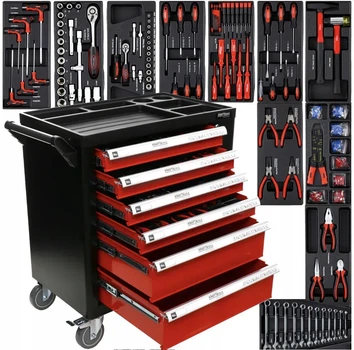 Тележка с инструментами 263 шт Kraft&Dele KD362 85х47х97 см