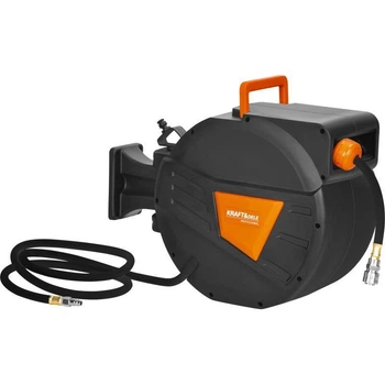 Автоматическая катушка с садовым шлангом 20 м + 2 м 1 4 Kraft&Dele KD2159 зеленый