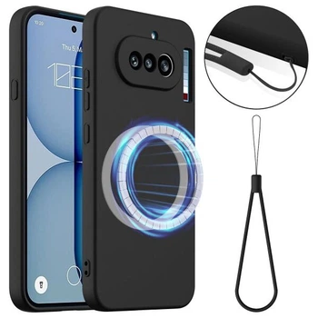 Защитный чехол Deexe Silicone Case with MagSafe для Nothing Phone (4a) - Black