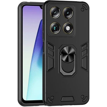 Защитный чехол Deexe Hybrid Shell для Motorola Signature - Black