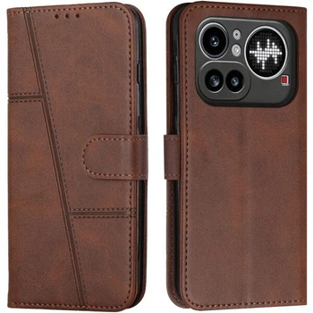 Чохол-книжка з застібкою UniCase Jet Cover для Nothing Phone (4a) Pro - Brown