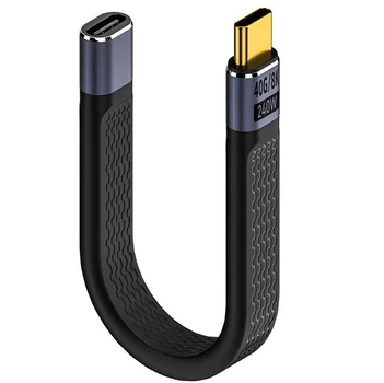 Кабель-подовжувач USB4 Type-C (Male/Female) - 240W, 40Gbps, 8K